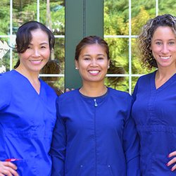 Landmark Dental Care - Our Certified Dental Assistants (CDAs) - Jen, Tia and Jill (from left to right)