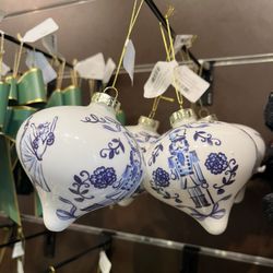 Kirkland's - Christmas is coming! Spied this for the blue and white fans.