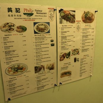Pho Pasteur Restaurant - Menu board~ (October 2022) - Vietnamese Near Me - Burnaby, British Columbia Pho Pasteur Restaurant - Menu board~ (October 2022) - Vietnamese Near Me - Burnaby, British Columbia