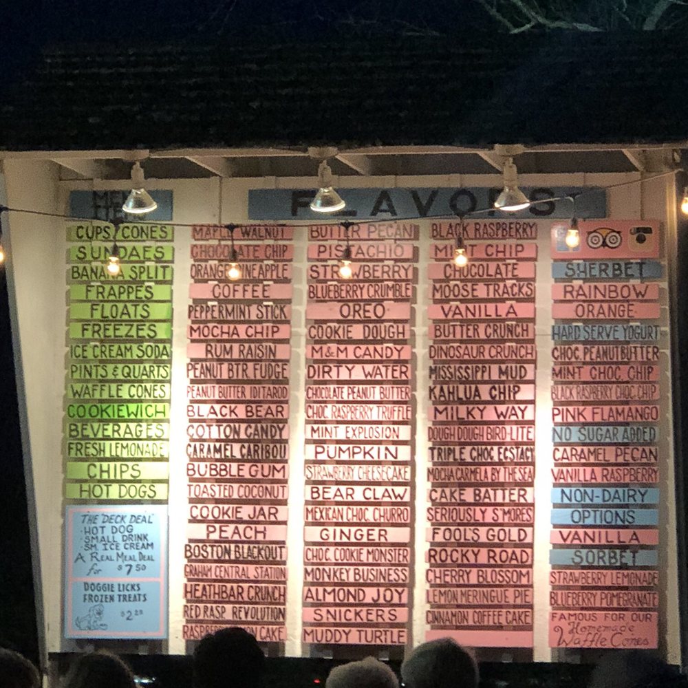 Scoop Deck - Oh the flavors! - Ice Cream & Frozen Yogurt Near Me - Wells, Maine