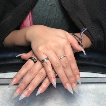 Nail Studio - Acrylic nails before polish - Nail Salons Near Me - Acton, Massachusetts