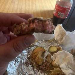 Royal Pizza Roast Beef & Seafood - Word burger ever is in this photo! Stick to roast beef!!