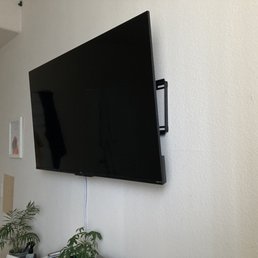 Wall mounted television Wall mounted television