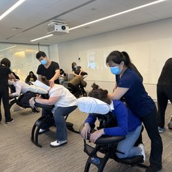 Nova Therapeutic Massage - Ballston Quarter - Successful chair massage event at Nestle office in Arlington VA.