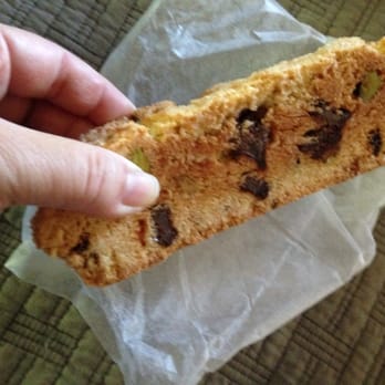 The Cooked Goose - This gigantic slab of biscotti has dark chocolate cherries pistachios. Drool! - Breakfast & Brunch Near Me - Westerly, Rhode Island The Cooked Goose - This gigantic slab of biscotti has dark chocolate cherries pistachios. Drool! - Breakfast & Brunch Near Me - Westerly, Rhode Island