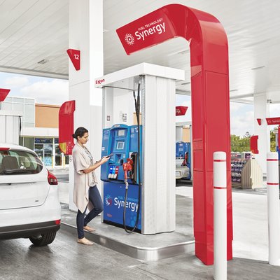 Exxon Gas Station by null