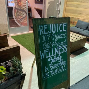 Rejuice - a sign outside of a restaurant - Juice Bars & Smoothies Near Me - Santa Monica, California Rejuice - a sign outside of a restaurant - Juice Bars & Smoothies Near Me - Santa Monica, California