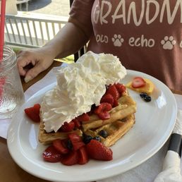 Berry waffle