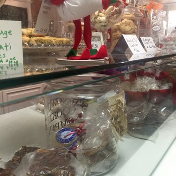 Holy Cannoli's - Half of the counter inside. Lots of cookies, treats, and of course cannolis. - Desserts Near Me - Rochester, Michigan