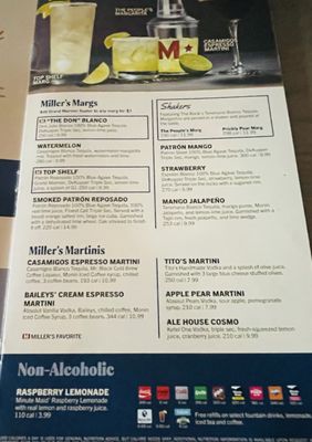 Menu photo 2 Miller's Ale House Apopka, FL Menu photo 2 Miller's Ale House Apopka, FL