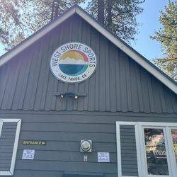 West Shore Sports - Easily spotted sign from road if coming from Tahoe City.