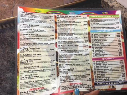 Menu photo 6 Rainbow Restaurant Gaithersburg, MD
