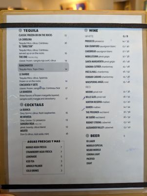 Menu photo 6 Doce Mesas Dallas, TX