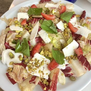 Emilia - Insalata Mista w/pistachio, strawberries & ricota salata - fresh flavors & dressed perfectly - Italian Near Me - Philadelphia, Pennsylvania Emilia - Insalata Mista w/pistachio, strawberries & ricota salata - fresh flavors & dressed perfectly - Italian Near Me - Philadelphia, Pennsylvania