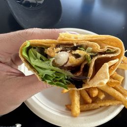 $20 for a wrap with one shrimp....