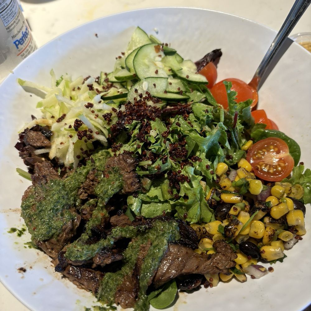The Stand - American Classics Redefined - Chimichurri Steak Salad - New American Near Me - Calabasas, California The Stand - American Classics Redefined - Chimichurri Steak Salad - New American Near Me - Calabasas, California