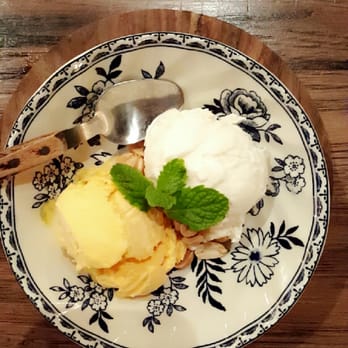Sla Thai Restaurant - Mango lychee ice cream - Thai Near Me - Montclair, New Jersey