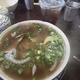 Pho chin and herbal iced tea