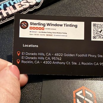 Sterling Window Tinting - Both location details. - Car Window Tinting Near Me - El Dorado Hills, California Sterling Window Tinting - Both location details. - Car Window Tinting Near Me - El Dorado Hills, California