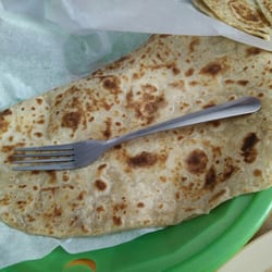 Estrella Mexican Plate - The flour tortillas are huge.