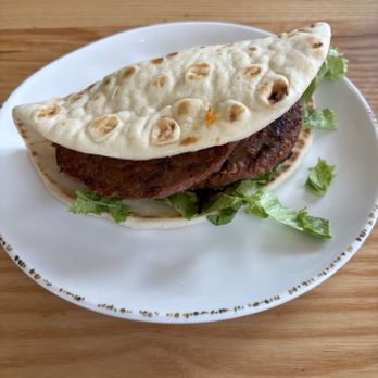 Showmars - Beyond burger pita with hummus - Southern Near Me - Wake Forest, North Carolina