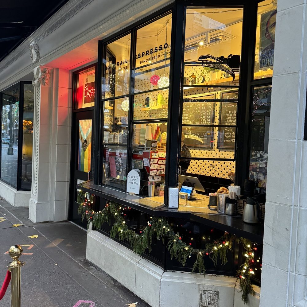 Monorail Espresso - the outside of a restaurant - Coffee & Tea Near Me - Seattle, Washington Monorail Espresso - the outside of a restaurant - Coffee & Tea Near Me - Seattle, Washington