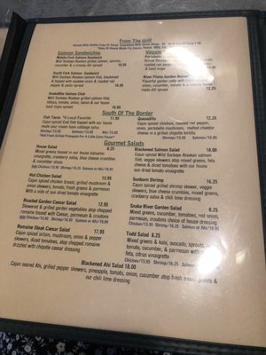 Menu photo 1 The SnakeBite Restaurant Idaho Falls, ID