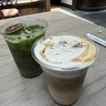 Mandarin Coffee Stand - Matcha yuzu tonic, Vienna Latte - Coffee & Tea Near Me - Pasadena, California
