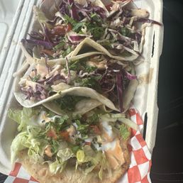 Smash burger taco, asada taco, brisket taco Smash burger taco, asada taco, brisket taco