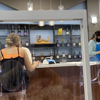 Cutee Nails - Wine bottles but we weren't offered wine - Nail Salons Near Me - Encinitas, California