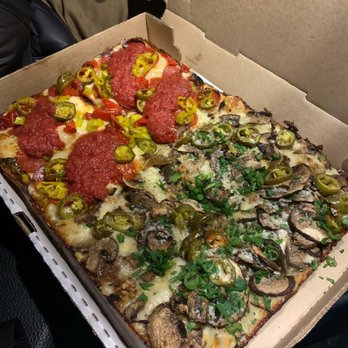 Square MFG - 1/2 Mushaboom 1/2 Pepperoni - Pizza Near Me - Natick, Massachusetts