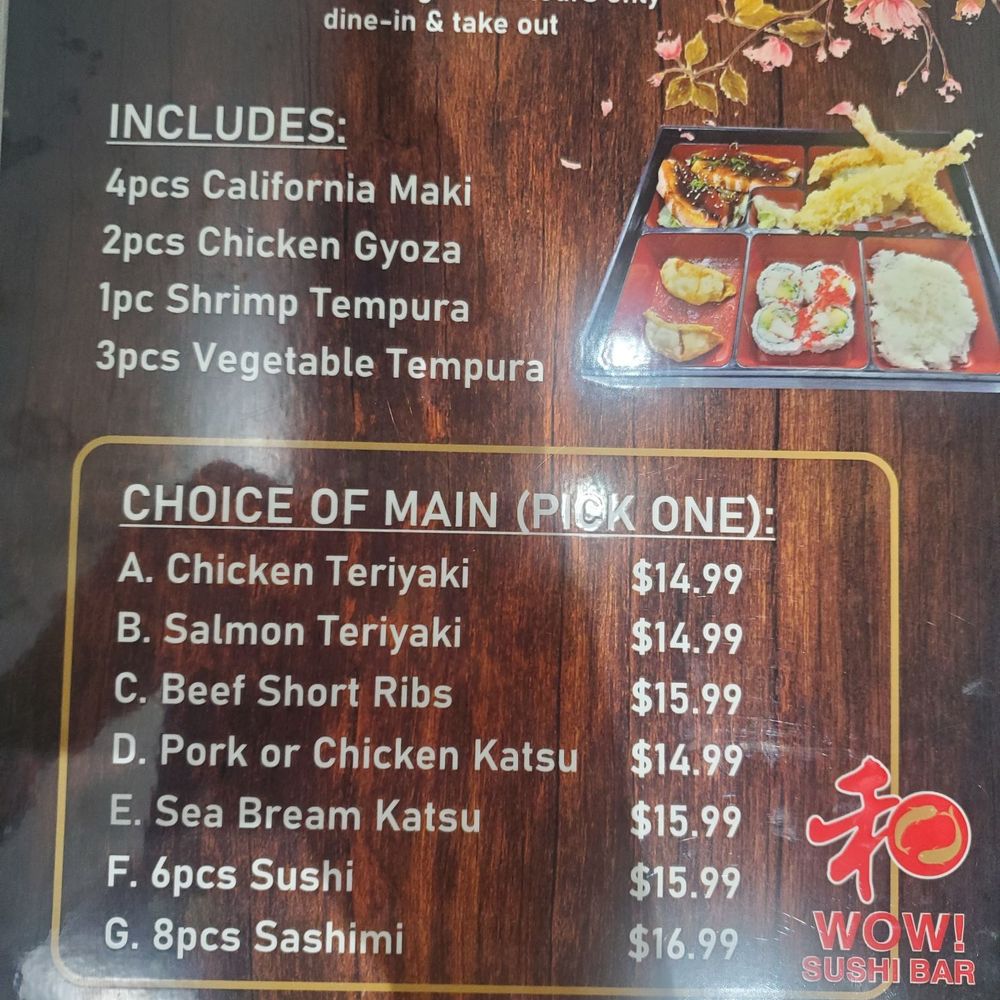 Wow Sushi Bar - Menu July 2025 - Sushi Bars Near Me - Toronto, Ontario Wow Sushi Bar - Menu July 2025 - Sushi Bars Near Me - Toronto, Ontario