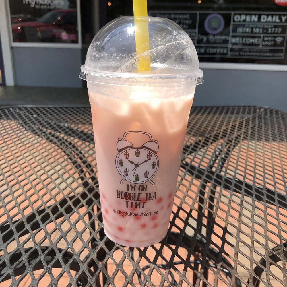 Tiny Bubbles Tea Bar - Star wberries and Cream Bubble Tea - Bubble Tea Near Me - Marietta, Georgia Tiny Bubbles Tea Bar - Star wberries and Cream Bubble Tea - Bubble Tea Near Me - Marietta, Georgia