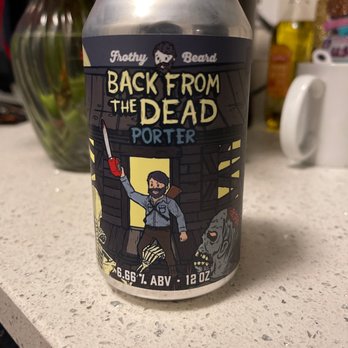 Frothy Beard Brewing Company - Back From the Dead Porter 6.66% - Breweries Near Me - Charleston, South Carolina