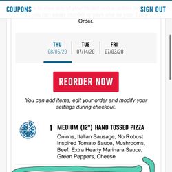 Domino's Pizza - Paid for a 32 piece hbbq order..