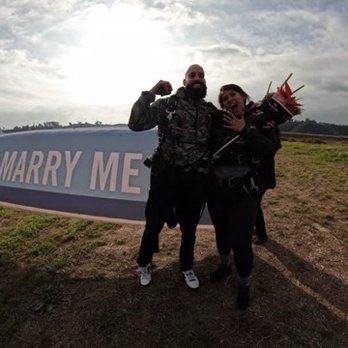 GoJump Oceanside - Surprise proposal after I landed. - Skydiving Near Me - Oceanside, California