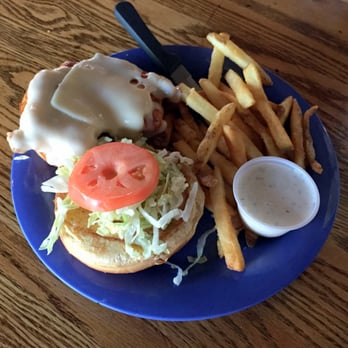 Johnny's Tavern - Buffalo Chicken Sandwich with Fries - Bars Near Me - Overland Park, Kansas