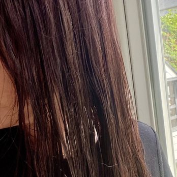 CB Beauty Studio & Hair Extensions - Top half turned more and more purplish, red the more I washed (and this was using color safe products). I asked for brunette. - Hair Salons Near Me - Matthews, North Carolina CB Beauty Studio & Hair Extensions - Top half turned more and more purplish, red the more I washed (and this was using color safe products). I asked for brunette. - Hair Salons Near Me - Matthews, North Carolina