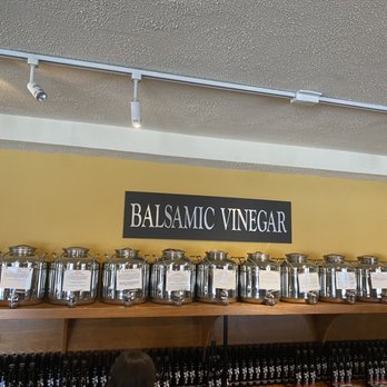 Oli+Ve - Roswell - a display of balsamic vinegar - Olive Oil Near Me - Roswell, Georgia