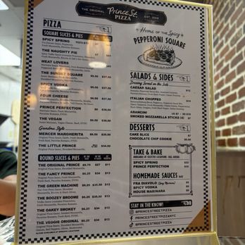 Prince Street Pizza - Menu - Pizza Near Me - Tempe, Arizona Prince Street Pizza - Menu - Pizza Near Me - Tempe, Arizona
