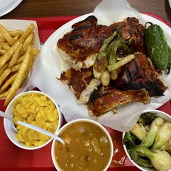 La Casa del Pollo Asado - 8 Piece Whole Chicken, Mac, Fries, and Cebollitas
