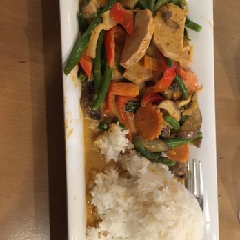 Pho Basil - Red curry vegetables with vegetarian ham - Vietnamese Near Me - Boston, Massachusetts