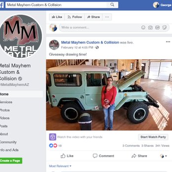 Metal Mayhem Custom & Collision - Metal Mayhem continuing to use my vehicle in promotional videos on social media while holding it hostage even after being told to stop. - Body Shops Near Me - Snowflake, Arizona Metal Mayhem Custom & Collision - Metal Mayhem continuing to use my vehicle in promotional videos on social media while holding it hostage even after being told to stop. - Body Shops Near Me - Snowflake, Arizona