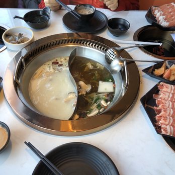 Hot Pot Hero - Lamb (top) and beef (bottom) - Hot Pot Near Me - Gaithersburg, Maryland