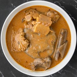 Famous 4 African Restaurant - Kokonte and Peanut Butter Soup