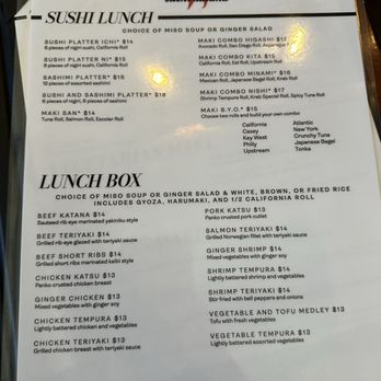 Sushi Katana - Lunch special menu - Sushi Bars Near Me - Orlando, Florida Sushi Katana - Lunch special menu - Sushi Bars Near Me - Orlando, Florida