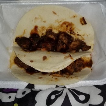 Horatio's Healthy Cuisine - Supposed to be jerk tacos - Burgers Near Me - Conyers, Georgia