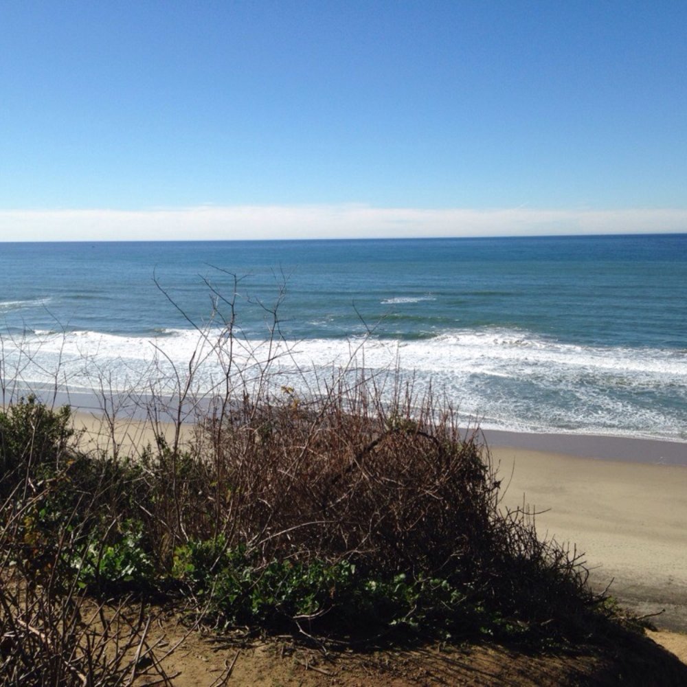 Tunitas Creek Beach - From the halfway point on the hike down - Hiking Near Me - Half Moon Bay, California Tunitas Creek Beach - From the halfway point on the hike down - Hiking Near Me - Half Moon Bay, California