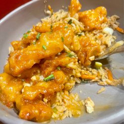P.F. Chang's - Orange Chicken with fried rice