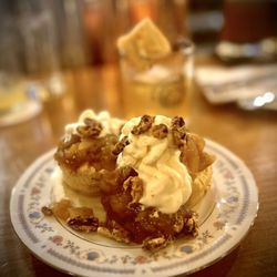 Betty Lou's - Betty's Baked Biscuits with stewed apples.